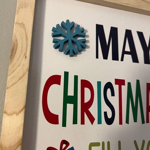 Christmas Decor Wood Christmas Season Fill Your Home With Joy Your Heart - Picture 2 of 6